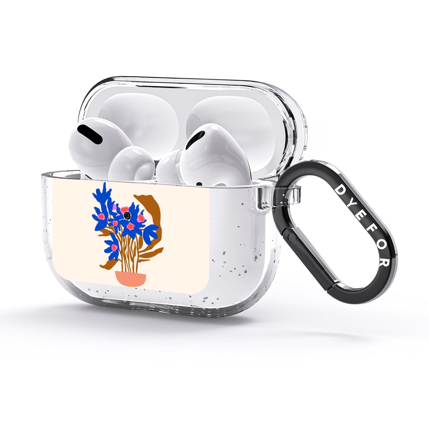 Flowers in a Vase AirPods Glitter Case 3rd Gen Side Image