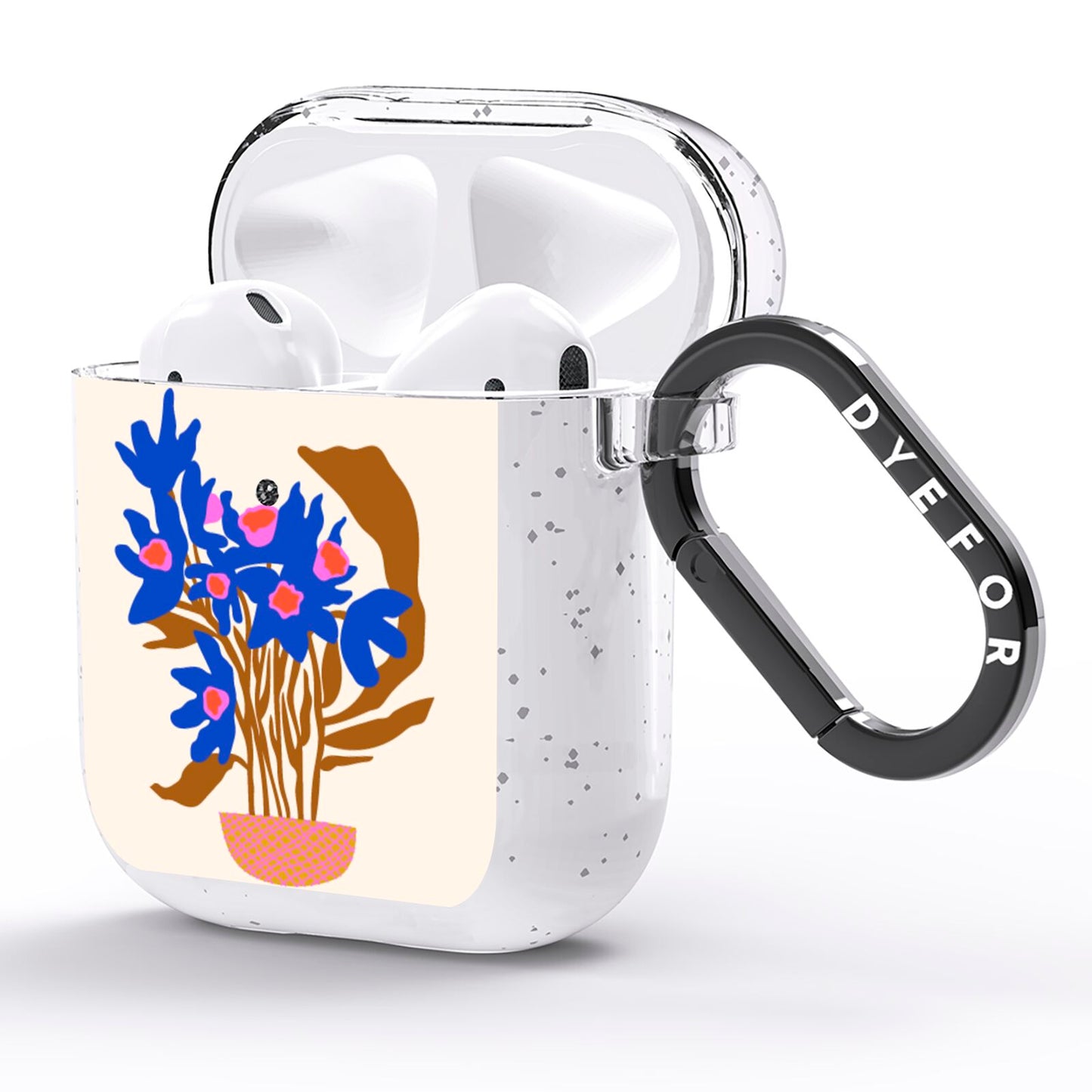 Flowers in a Vase AirPods Glitter Case Side Image