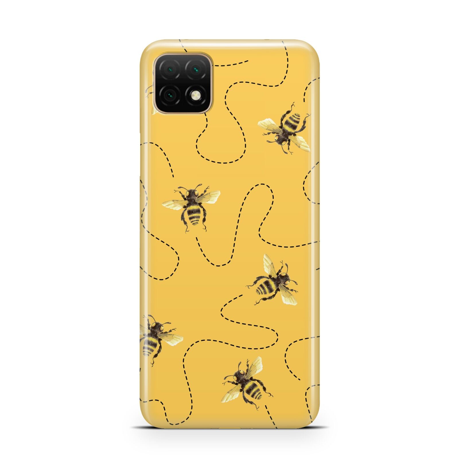 Flying Bees with Yellow Background Huawei Enjoy 20 Phone Case