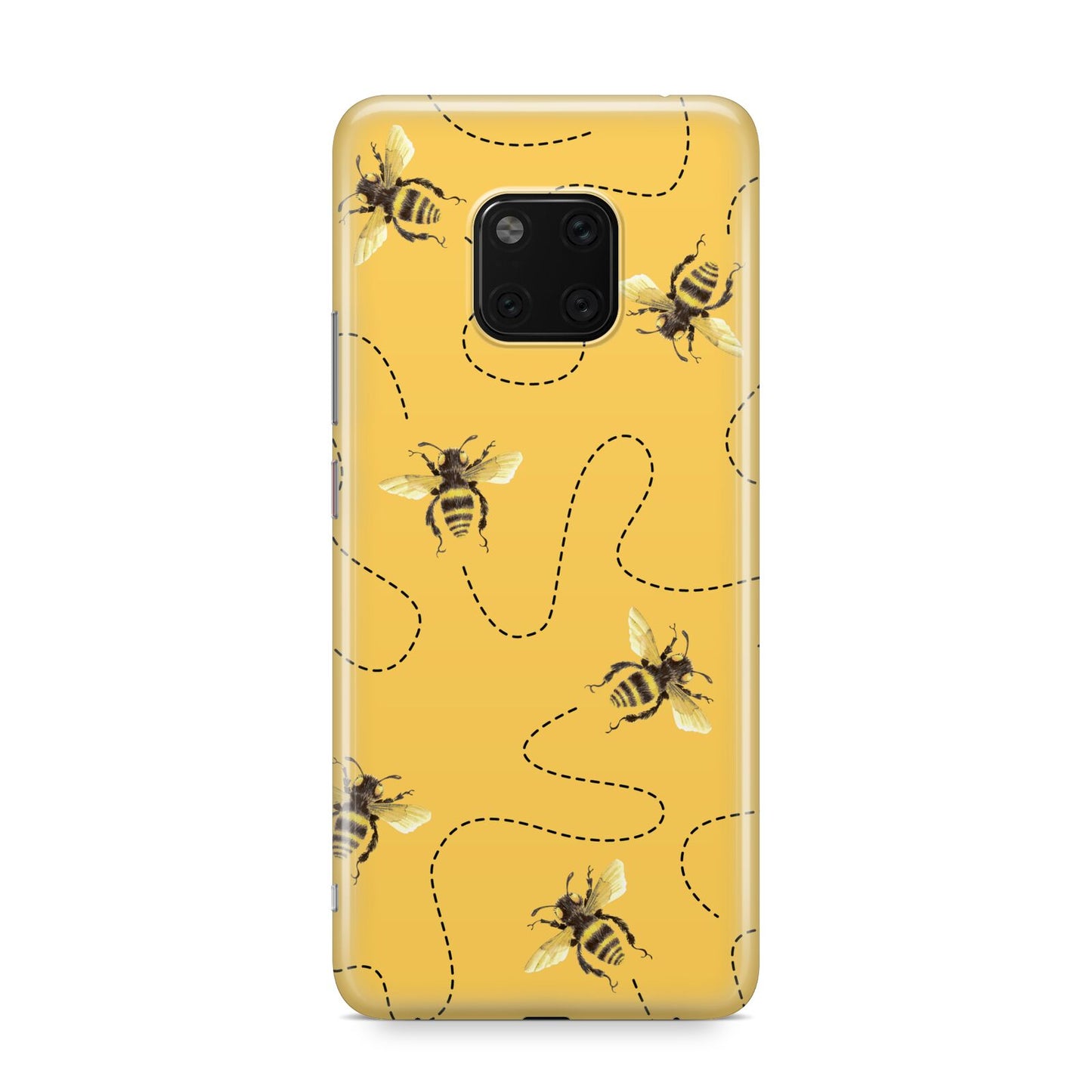 Flying Bees with Yellow Background Huawei Mate 20 Pro Phone Case