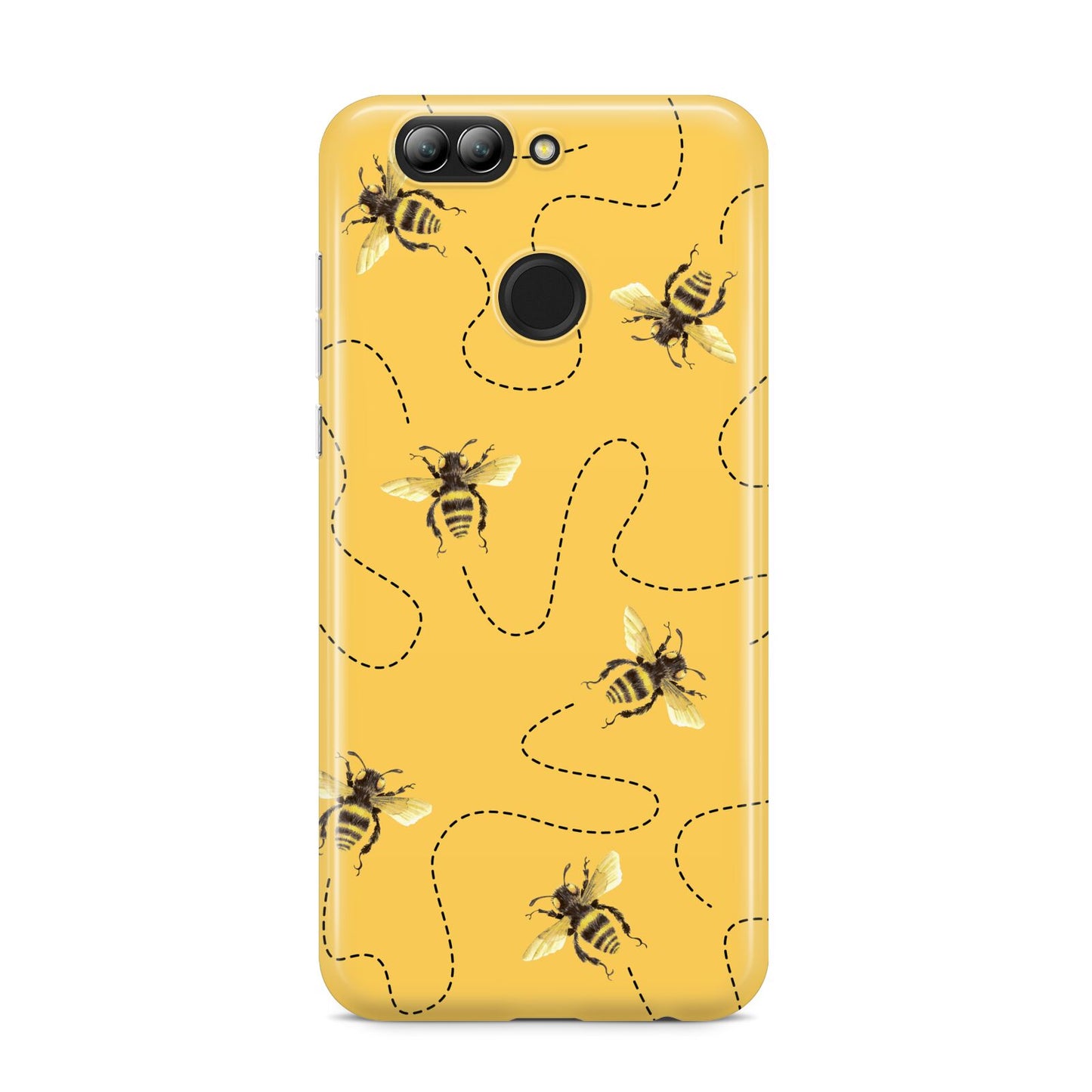 Flying Bees with Yellow Background Huawei Nova 2s Phone Case