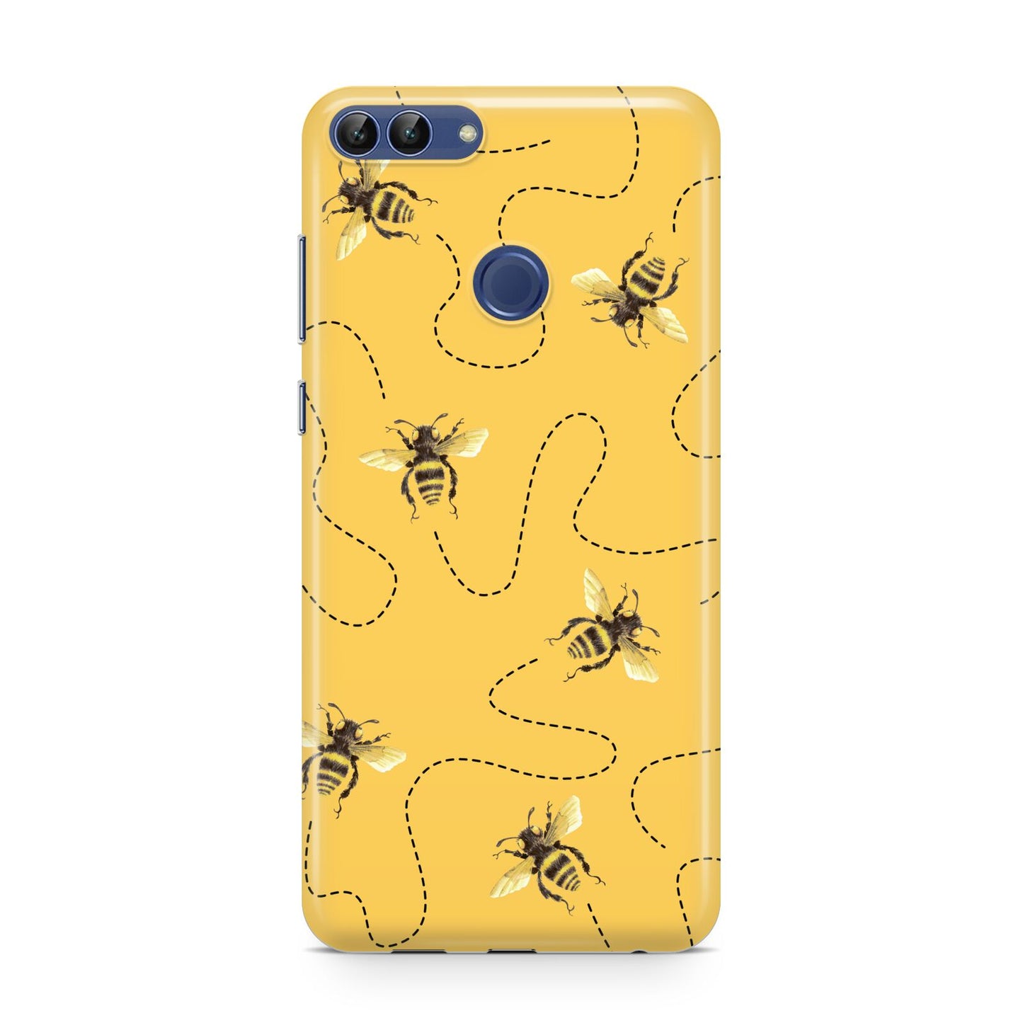 Flying Bees with Yellow Background Huawei P Smart Case