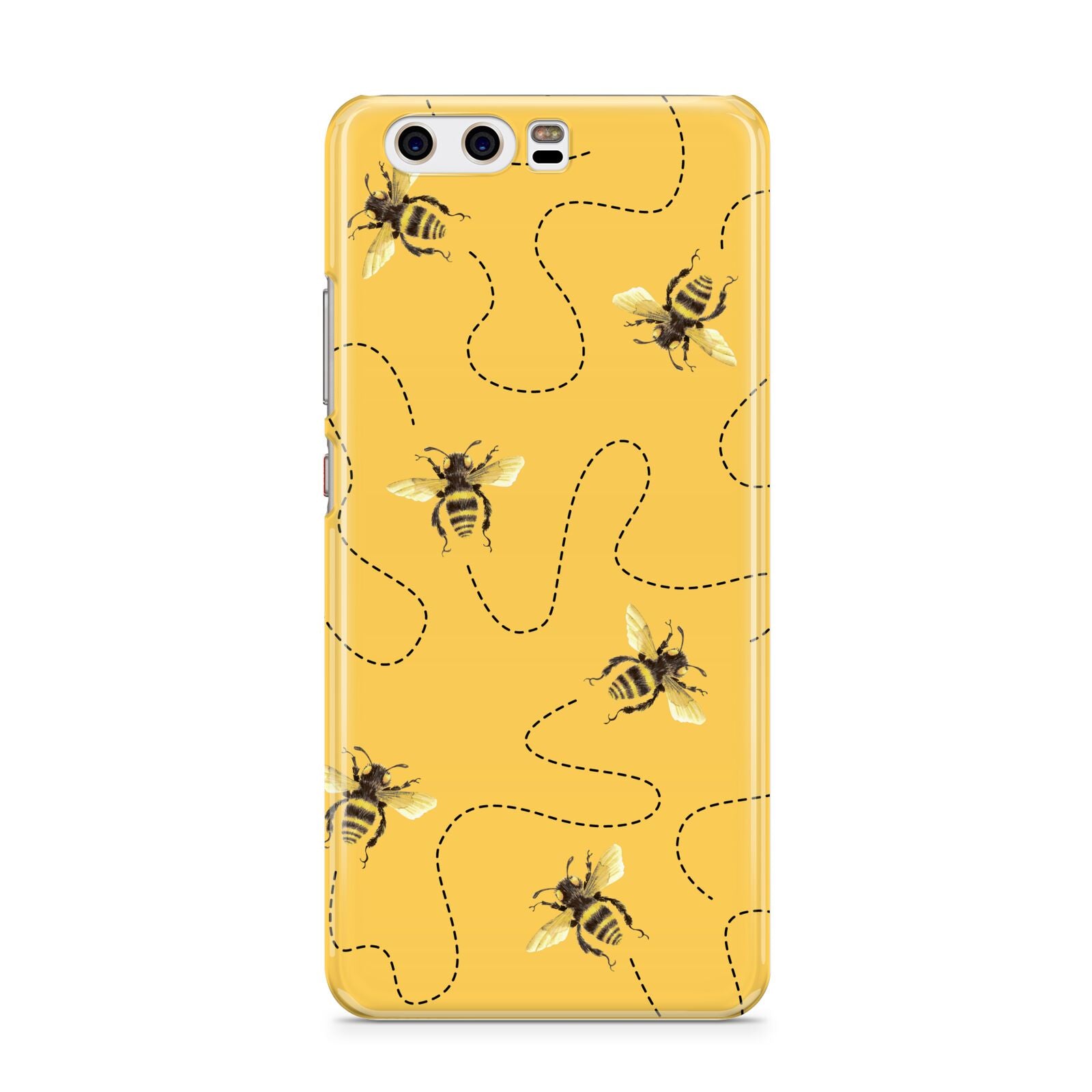 Flying Bees with Yellow Background Huawei P10 Phone Case