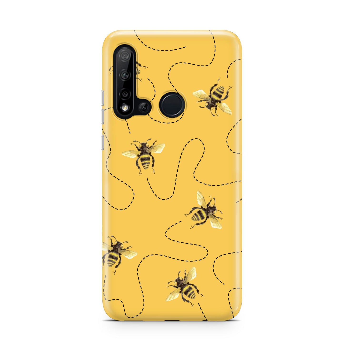 Flying Bees with Yellow Background Huawei P20 Lite 5G Phone Case