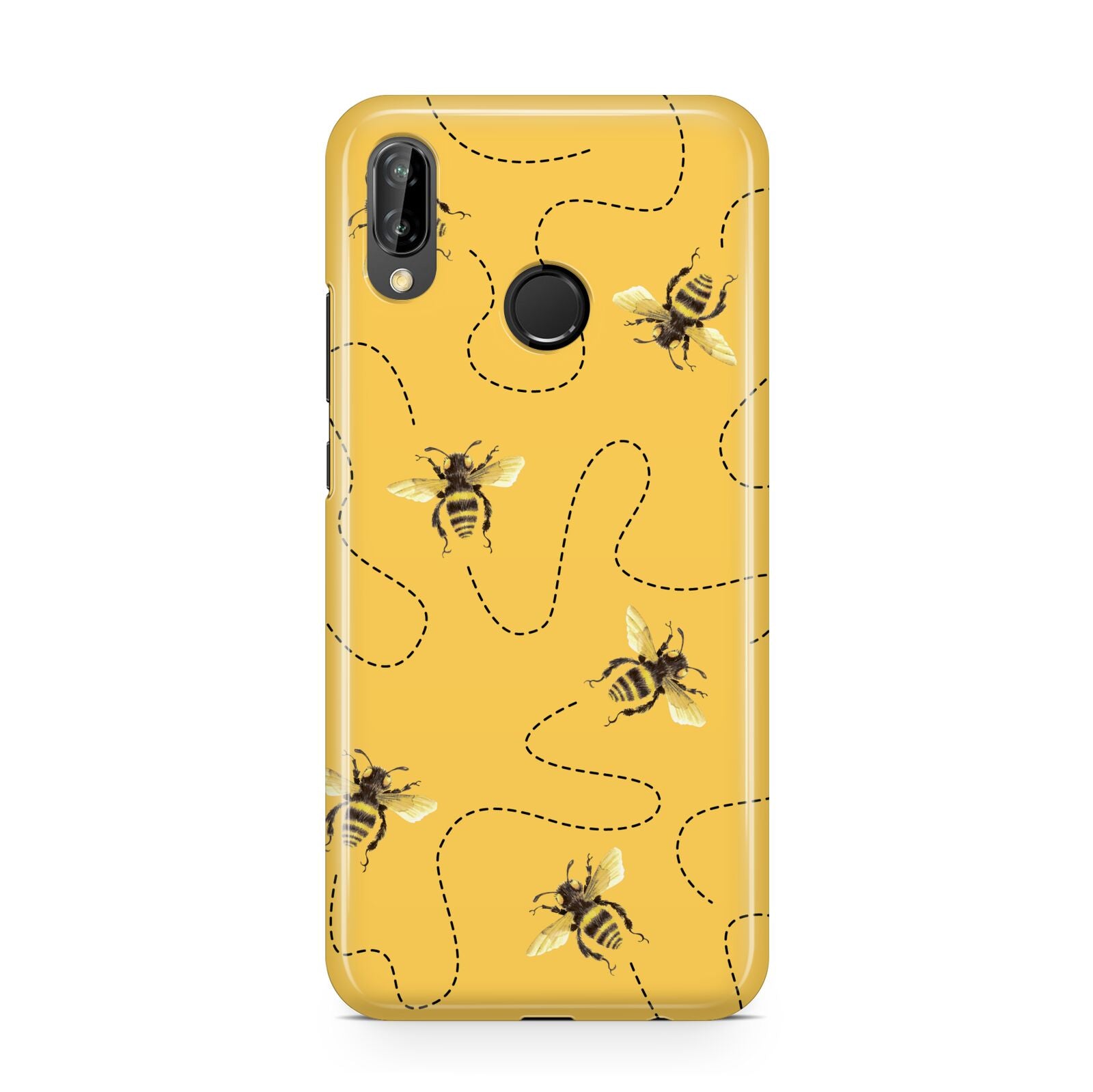 Flying Bees with Yellow Background Huawei P20 Lite Phone Case