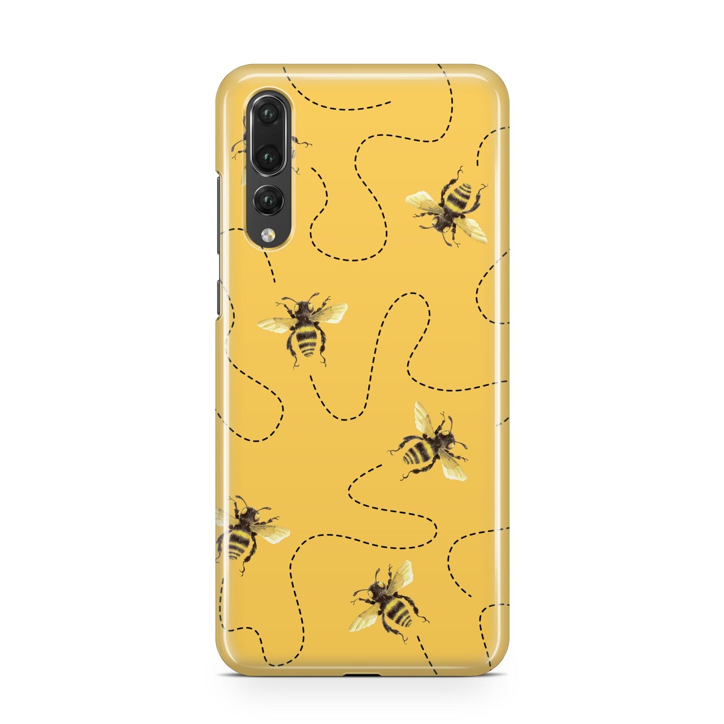 Flying Bees with Yellow Background Huawei P20 Pro Phone Case