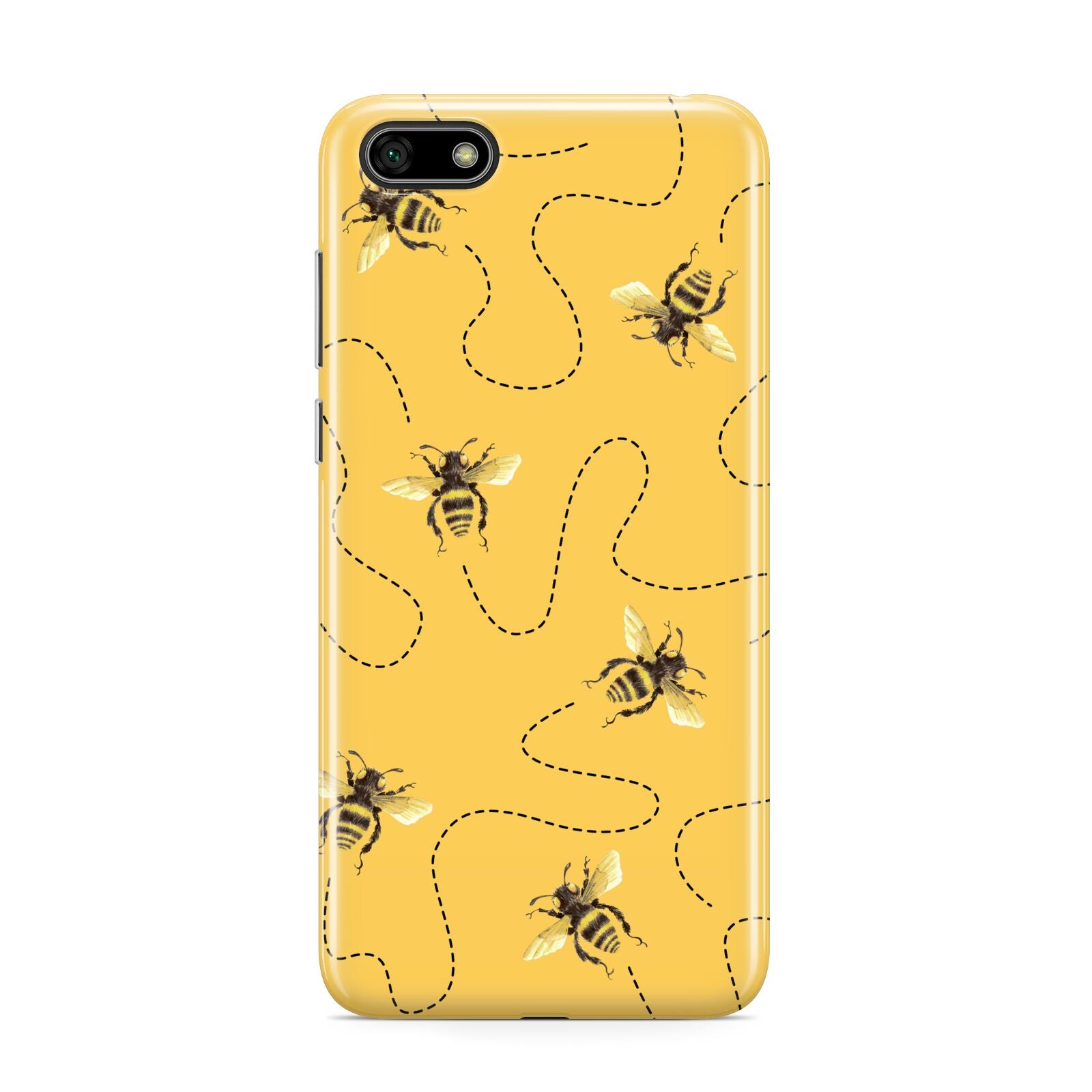 Flying Bees with Yellow Background Huawei Y5 Prime 2018 Phone Case