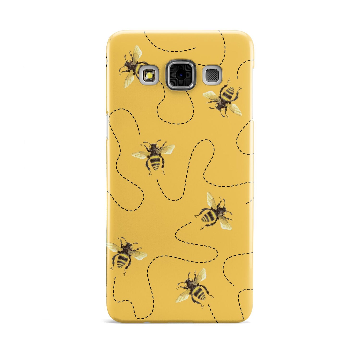 Flying Bees with Yellow Background Samsung Galaxy A3 Case