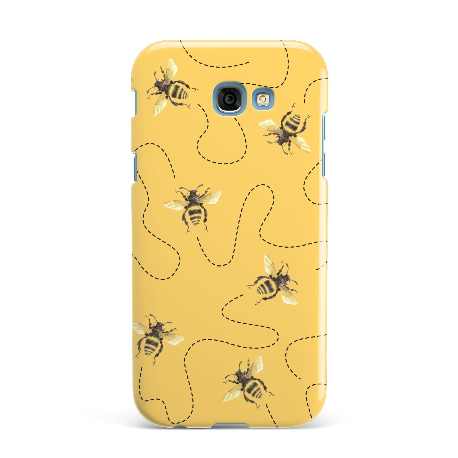 Flying Bees with Yellow Background Samsung Galaxy A7 2017 Case