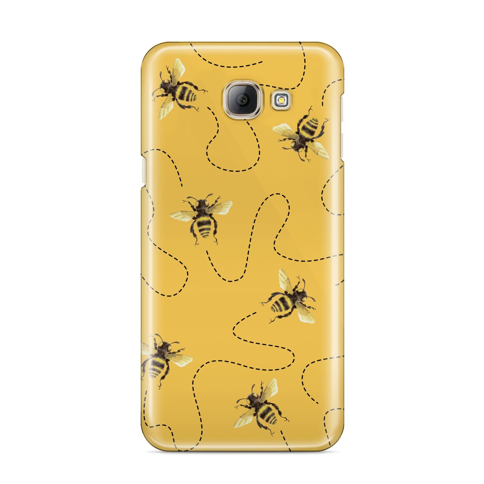 Flying Bees with Yellow Background Samsung Galaxy A8 2016 Case