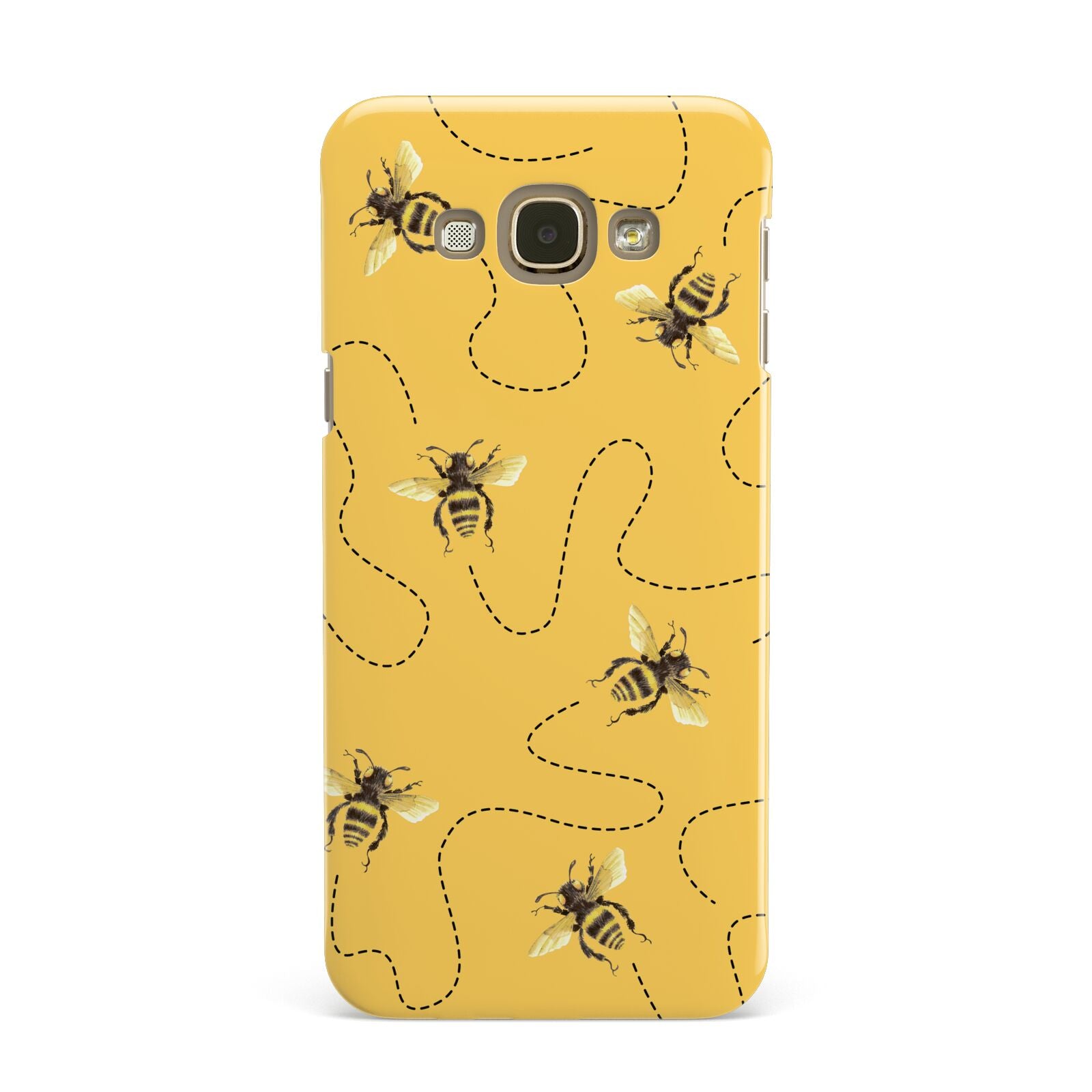 Flying Bees with Yellow Background Samsung Galaxy A8 Case