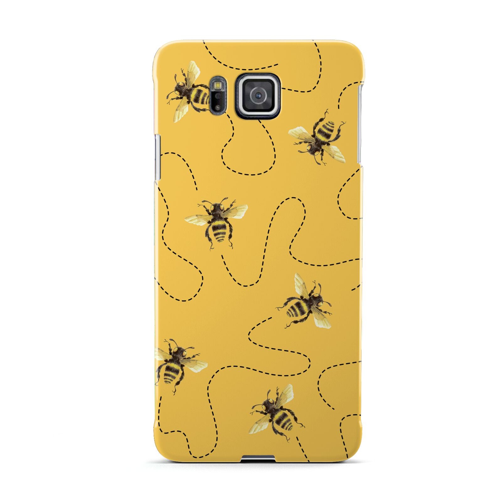 Flying Bees with Yellow Background Samsung Galaxy Alpha Case