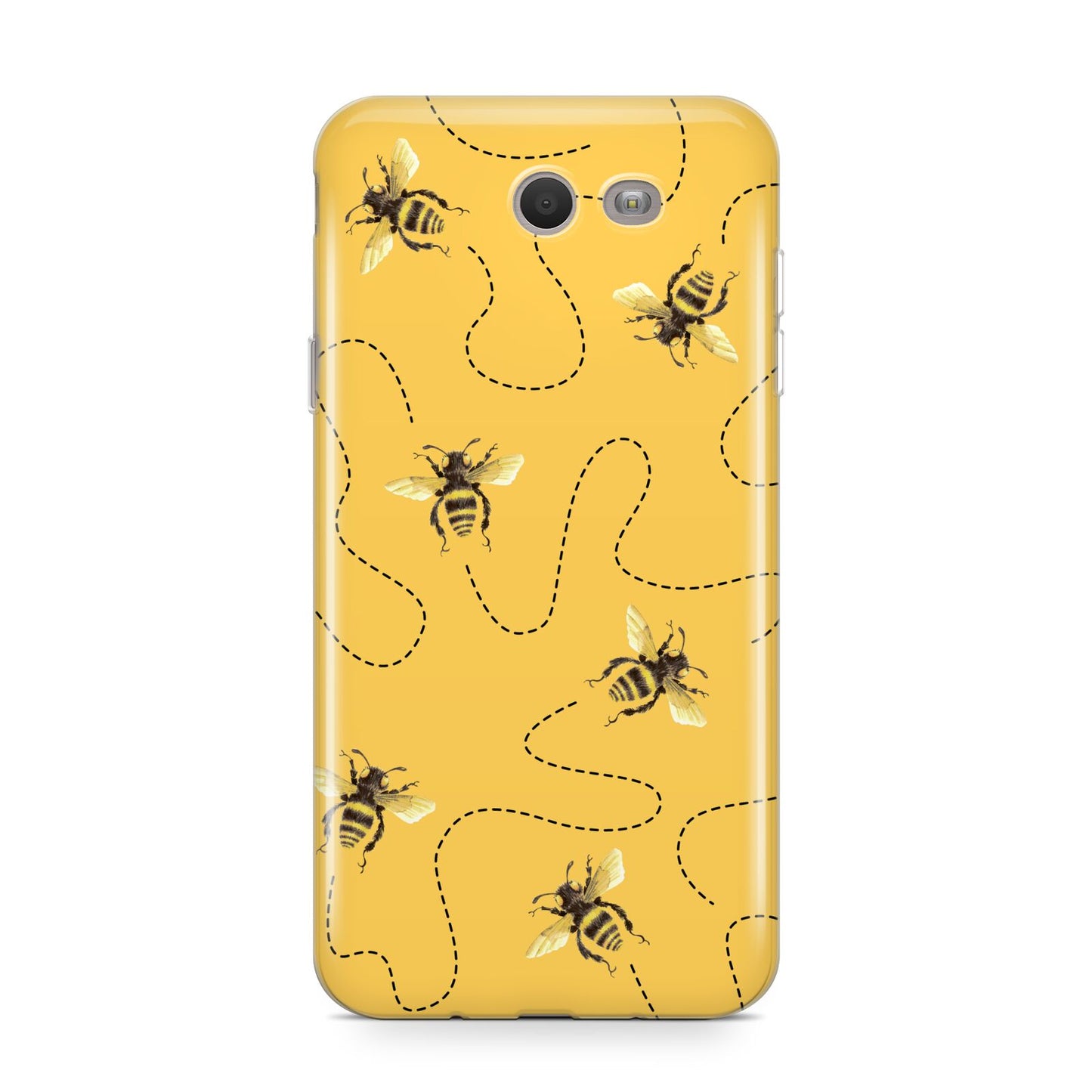 Flying Bees with Yellow Background Samsung Galaxy J7 2017 Case