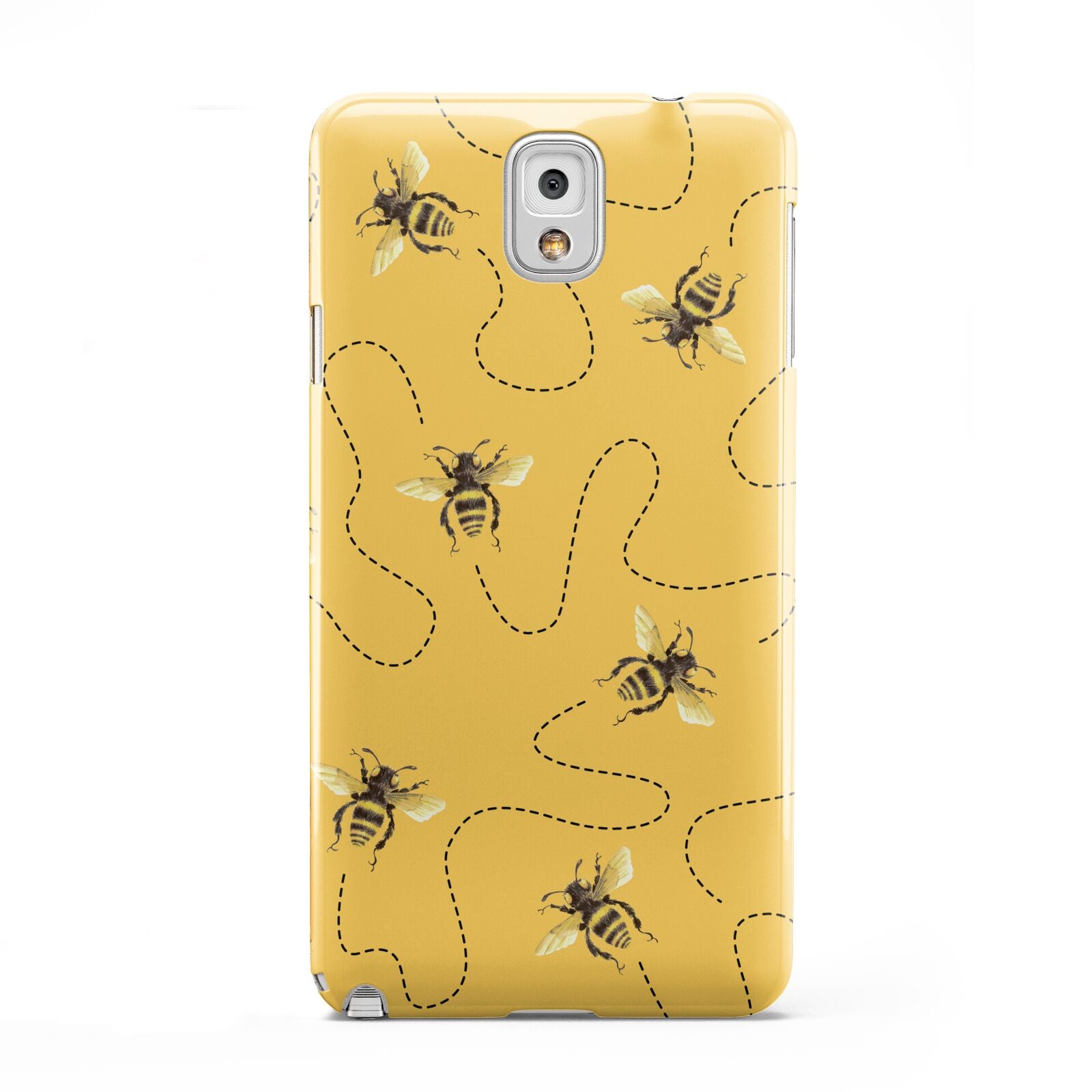 Flying Bees with Yellow Background Samsung Galaxy Note 3 Case