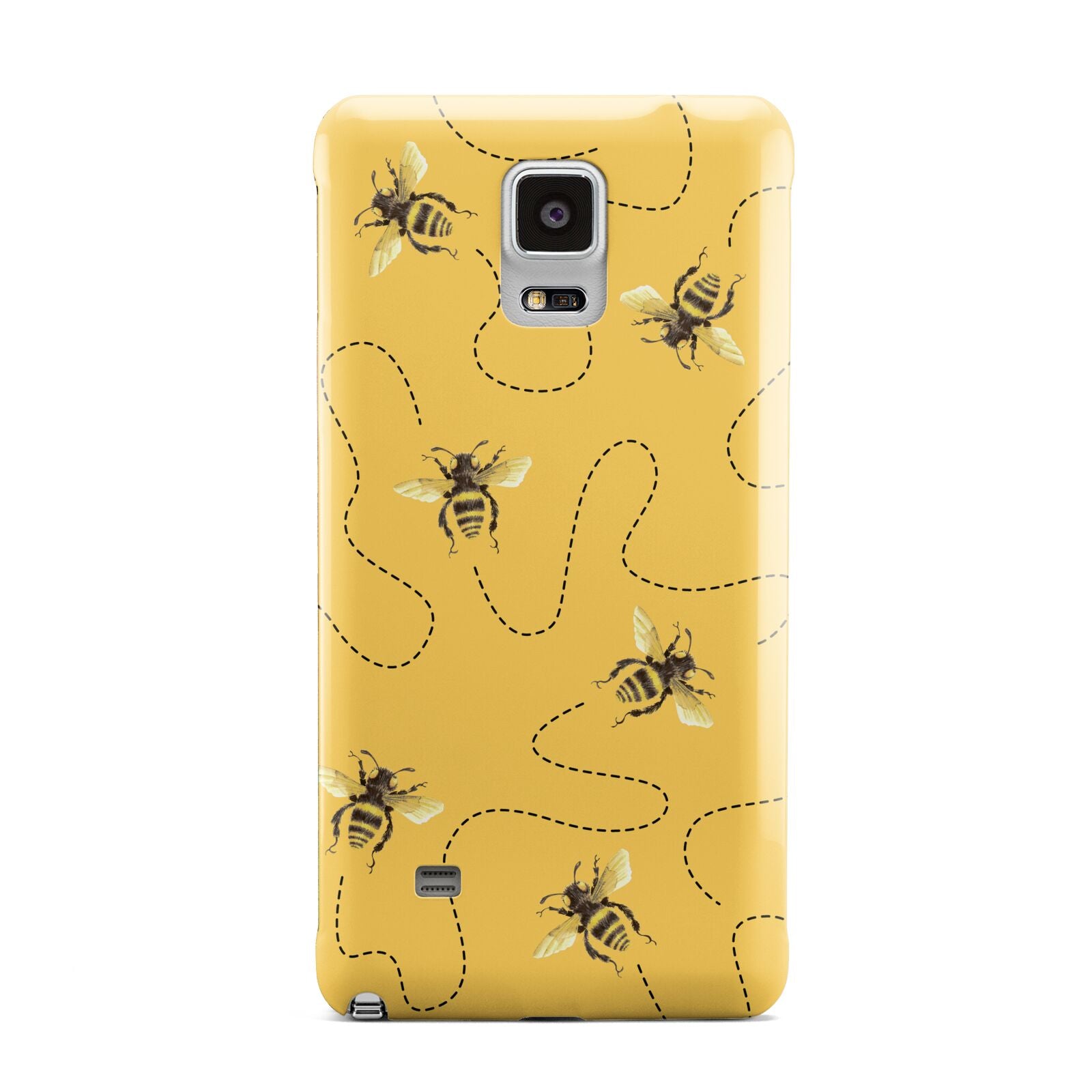 Flying Bees with Yellow Background Samsung Galaxy Note 4 Case