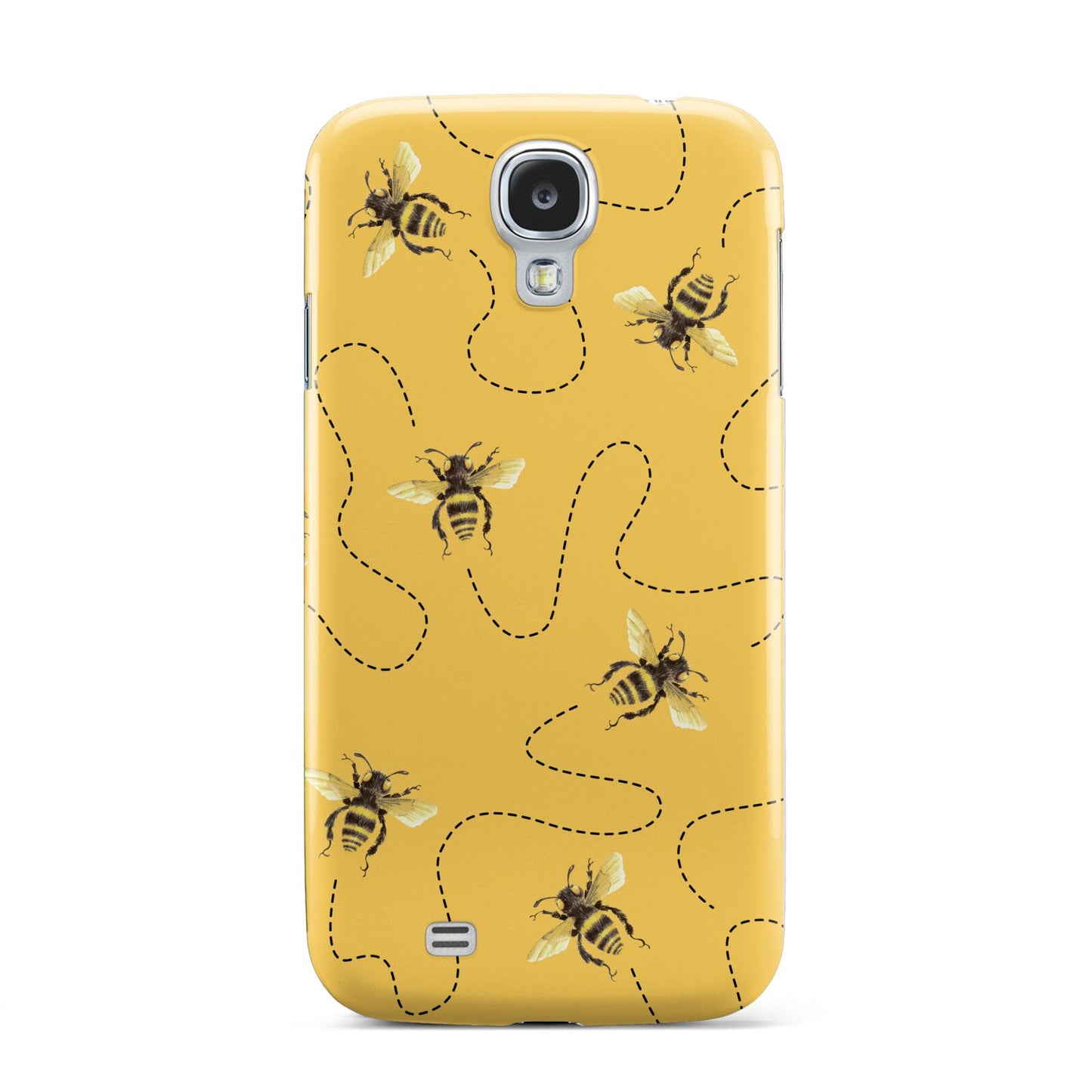 Flying Bees with Yellow Background Samsung Galaxy S4 Case