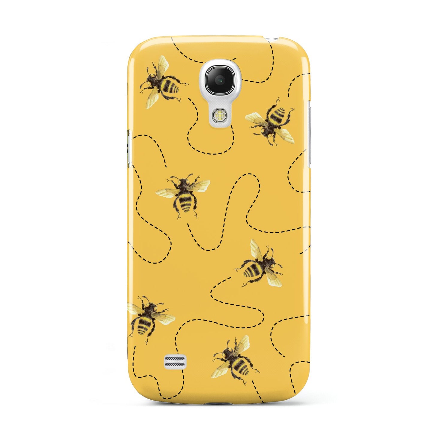 Flying Bees with Yellow Background Samsung Galaxy S4 Mini Case