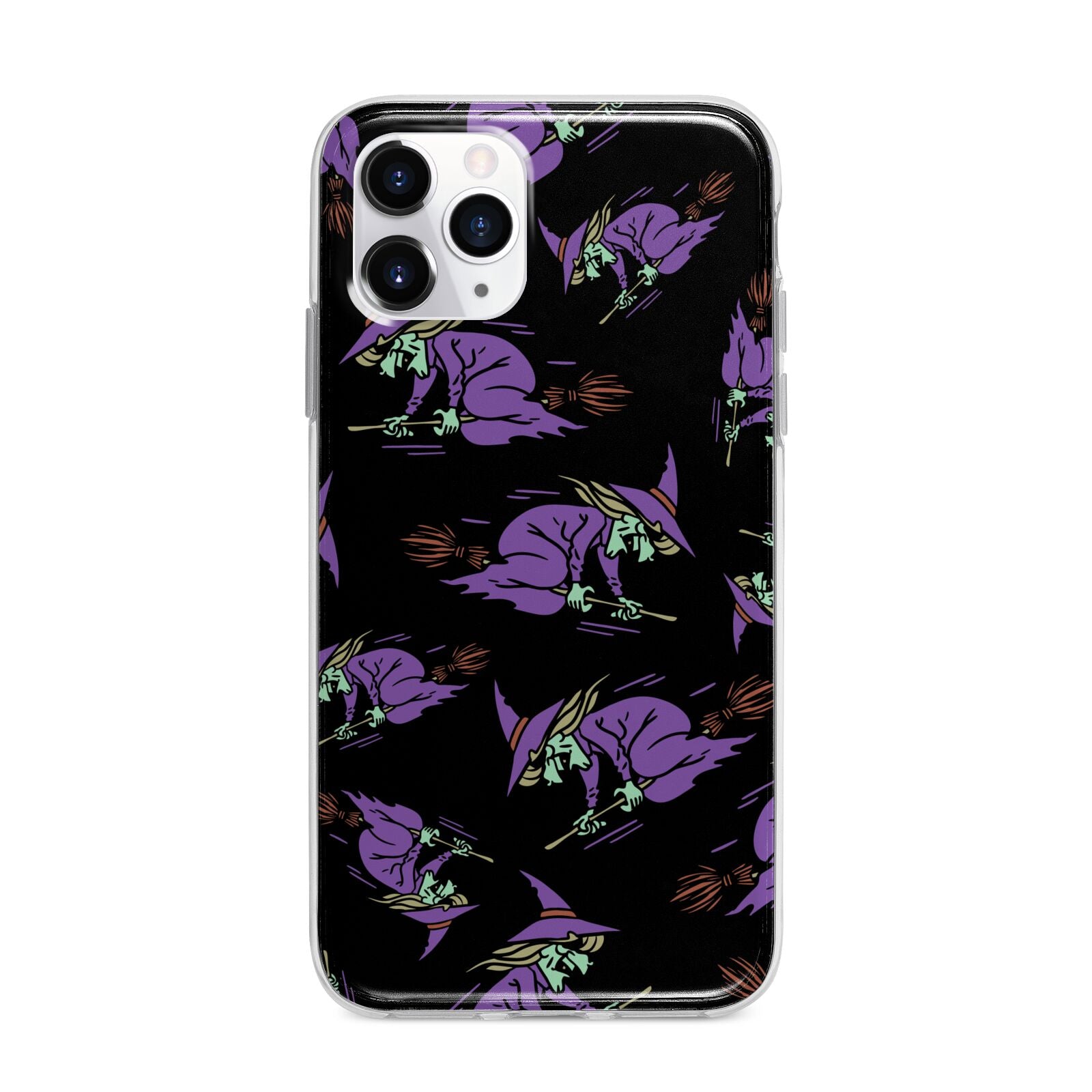 Flying Witches Apple iPhone 11 Pro Max in Silver with Bumper Case