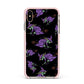 Flying Witches Apple iPhone Xs Max Impact Case Pink Edge on Gold Phone