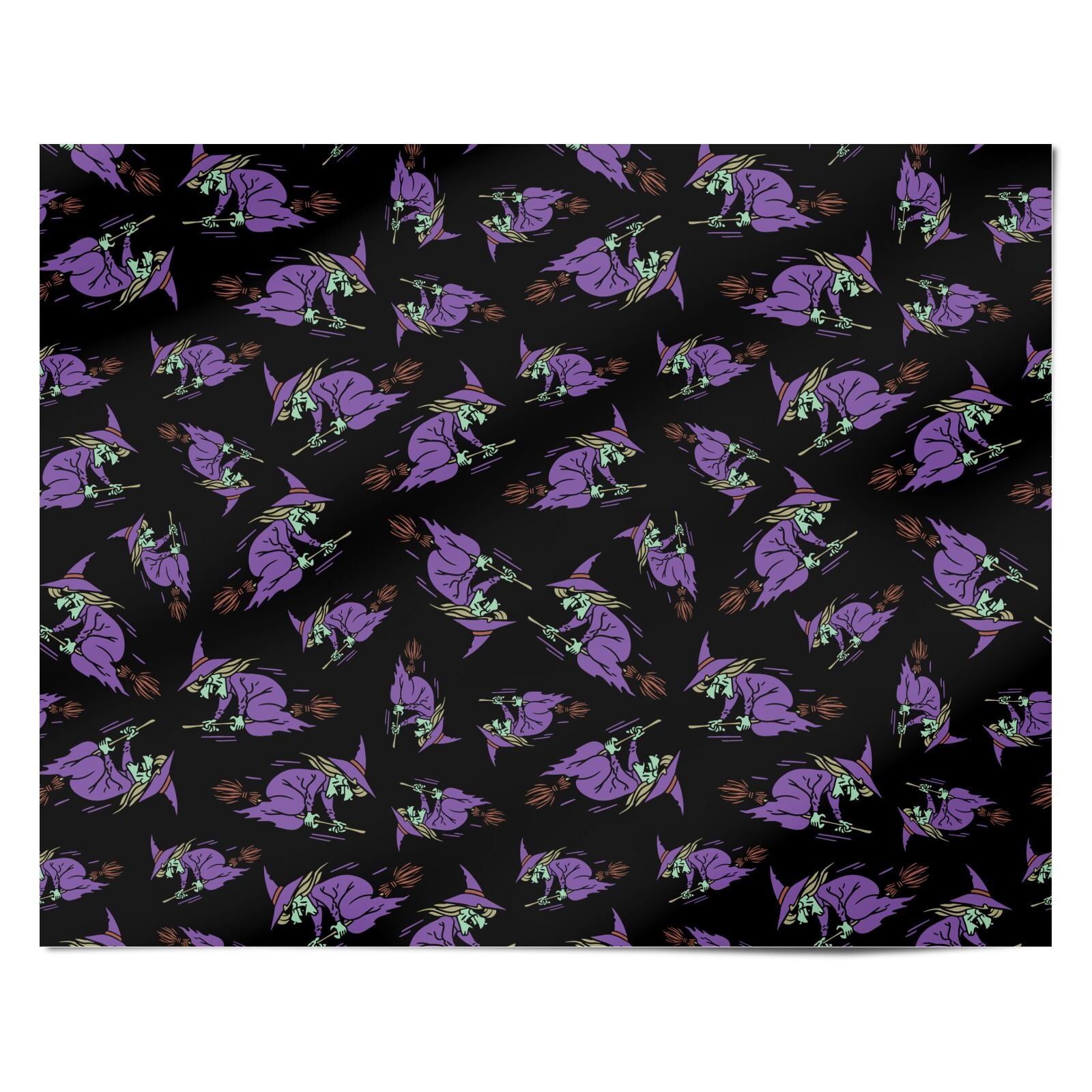 Flying Witches Personalised Wrapping Paper Alternative