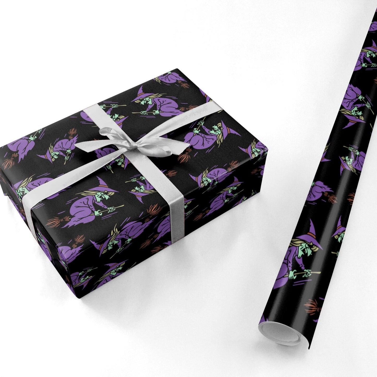 Flying Witches Personalised Wrapping Paper