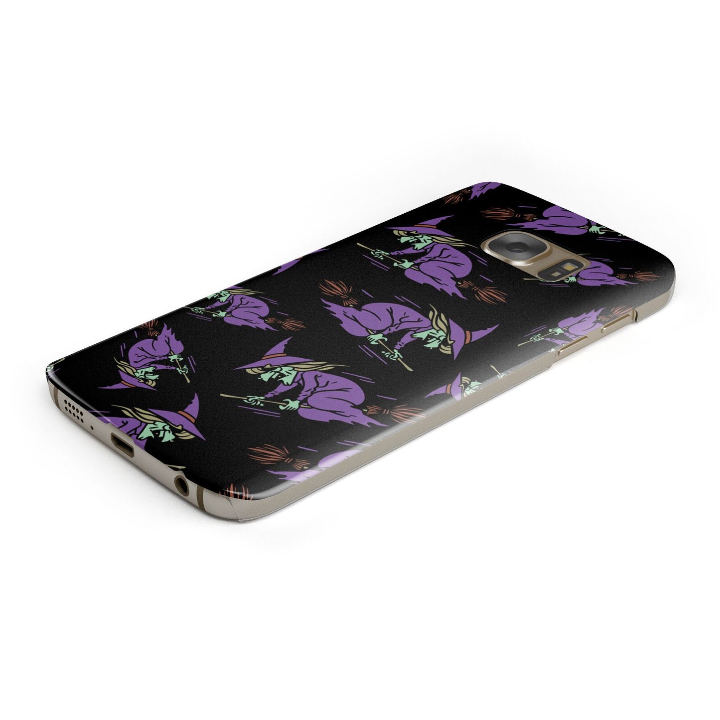 Flying Witches Protective Samsung Galaxy Case Angled Image