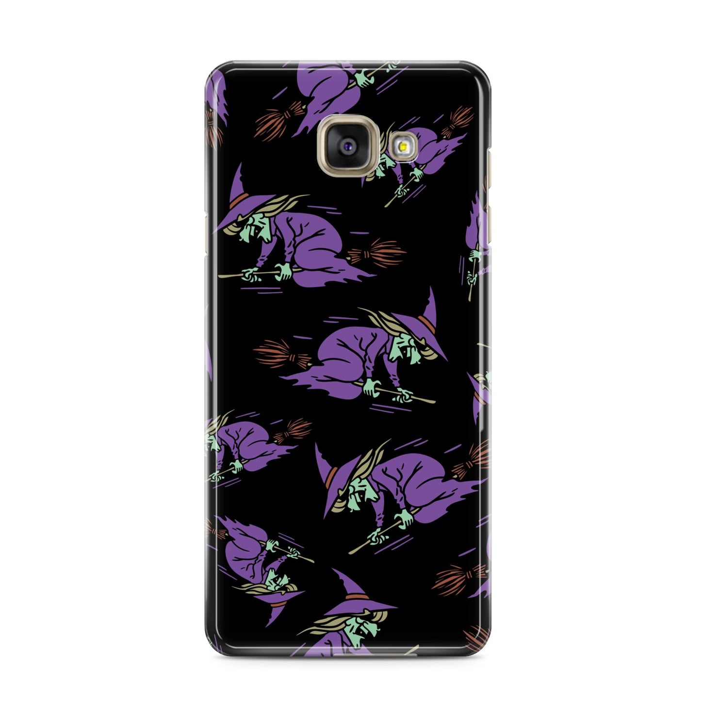 Flying Witches Samsung Galaxy A3 2016 Case on gold phone