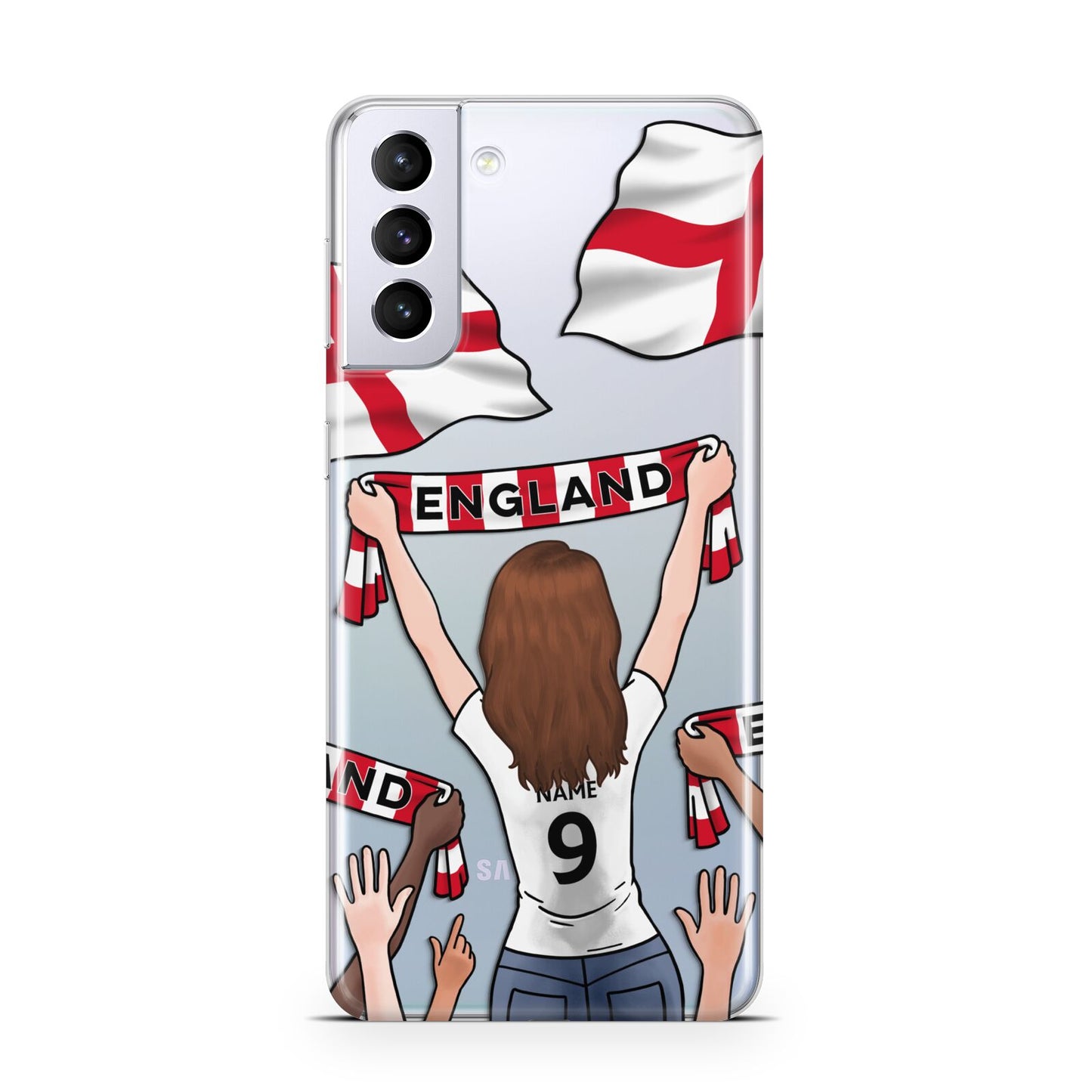 Football Supporter Personalised Samsung S21 Plus Case