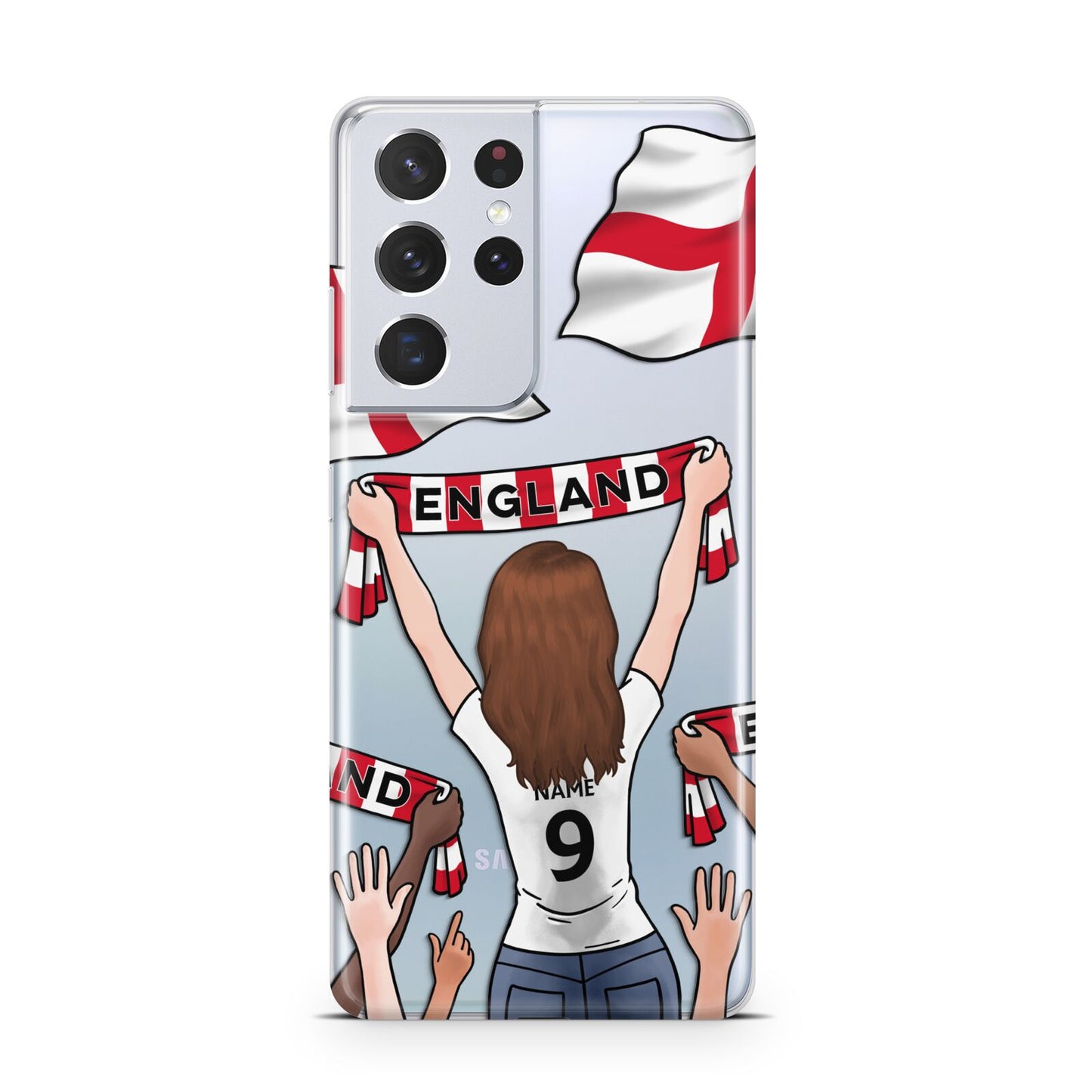 Football Supporter Personalised Samsung S21 Ultra Case