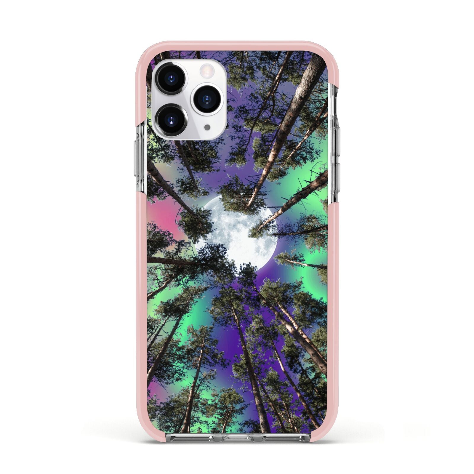 Forest Moon Apple iPhone 11 Pro in Silver with Pink Impact Case