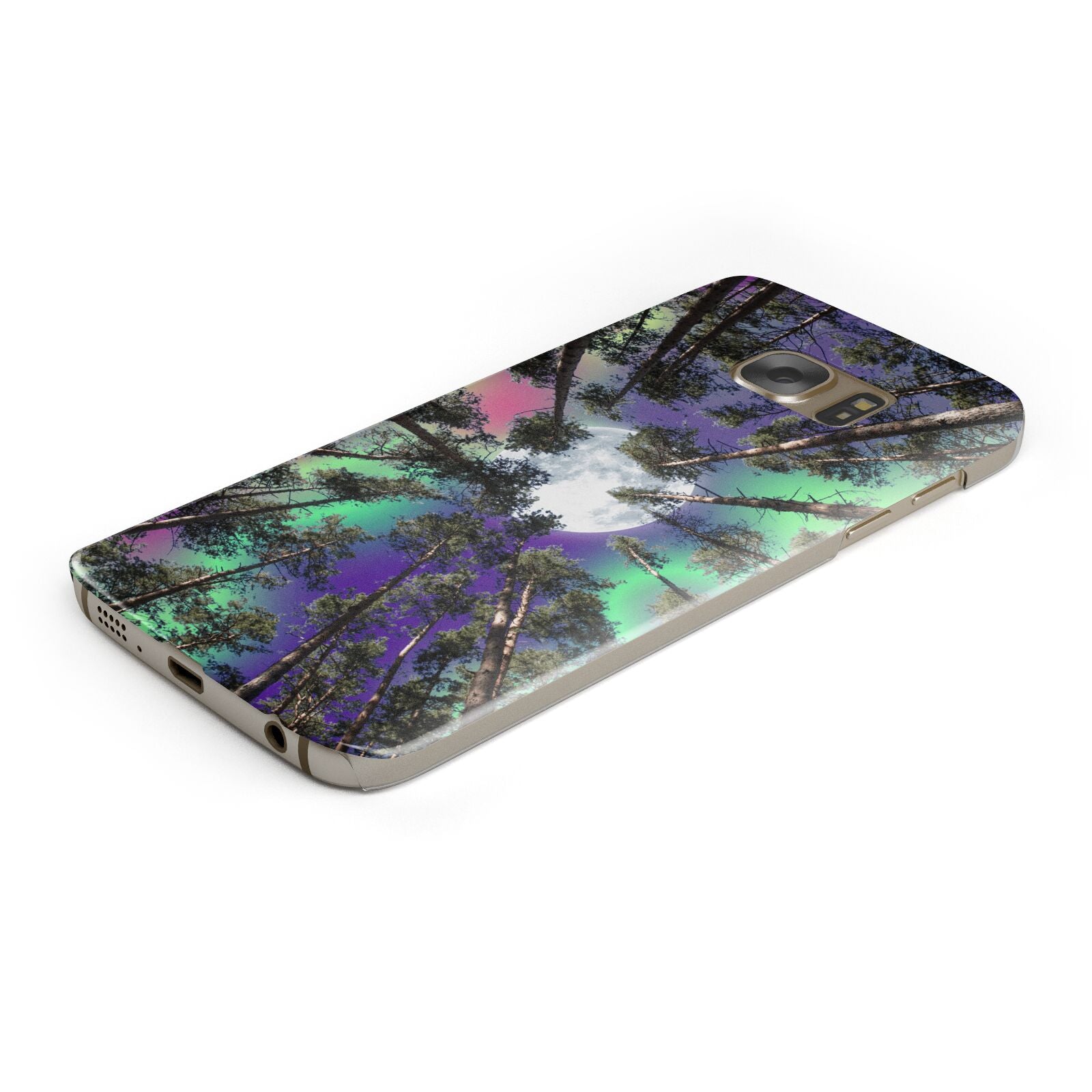 Forest Moon Protective Samsung Galaxy Case Angled Image