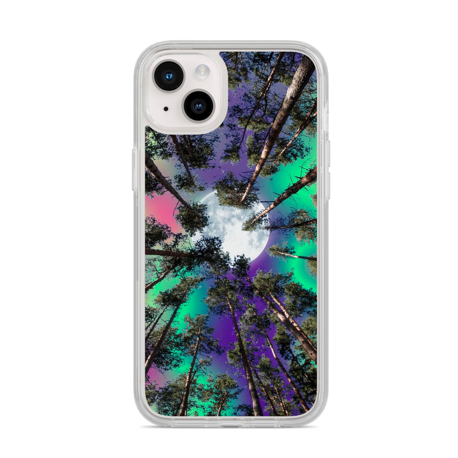 Forest Moon iPhone 14 Plus Clear Tough Case Starlight