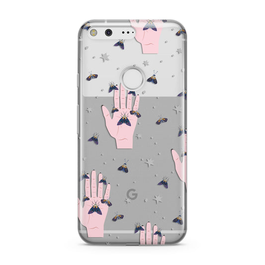 Fortune Teller Hands and Skull Moths Google Pixel Case