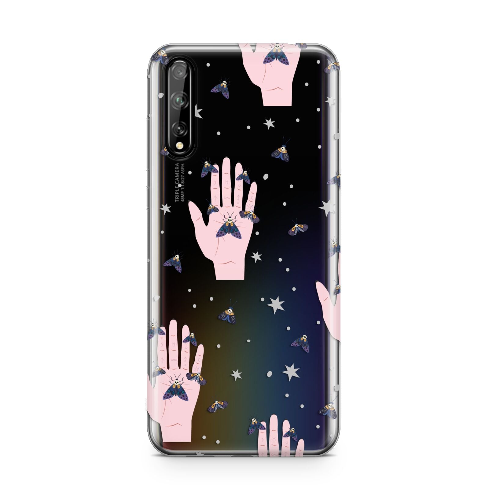 Fortune Teller Hands and Skull Moths Huawei Enjoy 10s Phone Case