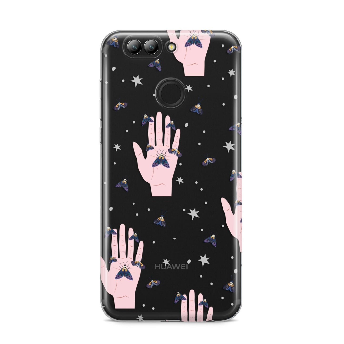 Fortune Teller Hands and Skull Moths Huawei Nova 2s Phone Case