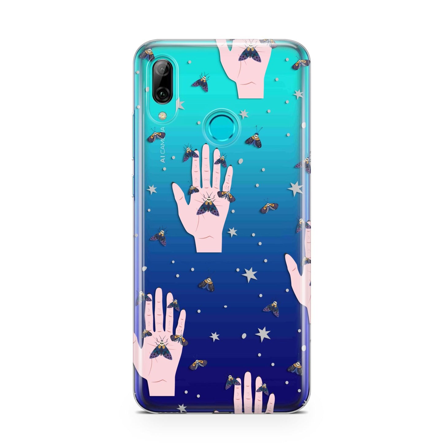 Fortune Teller Hands and Skull Moths Huawei P Smart 2019 Case