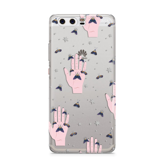 Fortune Teller Hands and Skull Moths Huawei P10 Phone Case