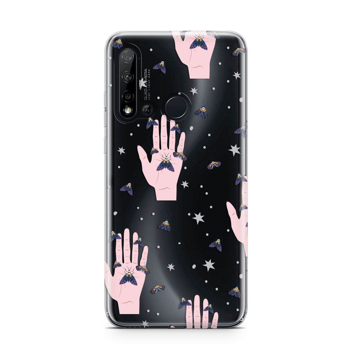 Fortune Teller Hands and Skull Moths Huawei P20 Lite 5G Phone Case