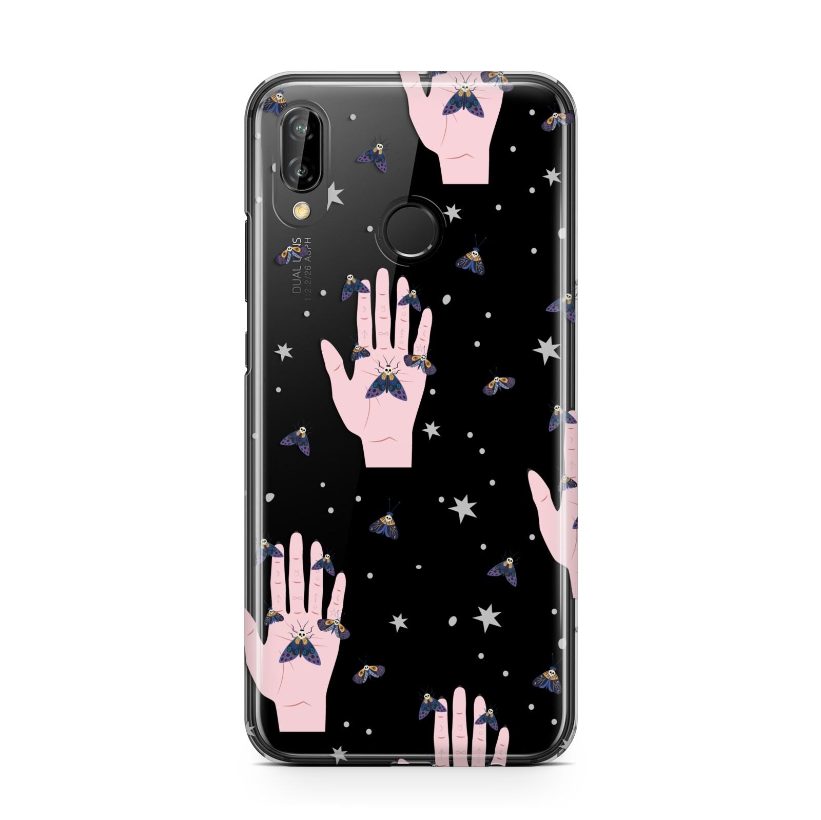 Fortune Teller Hands and Skull Moths Huawei P20 Lite Phone Case