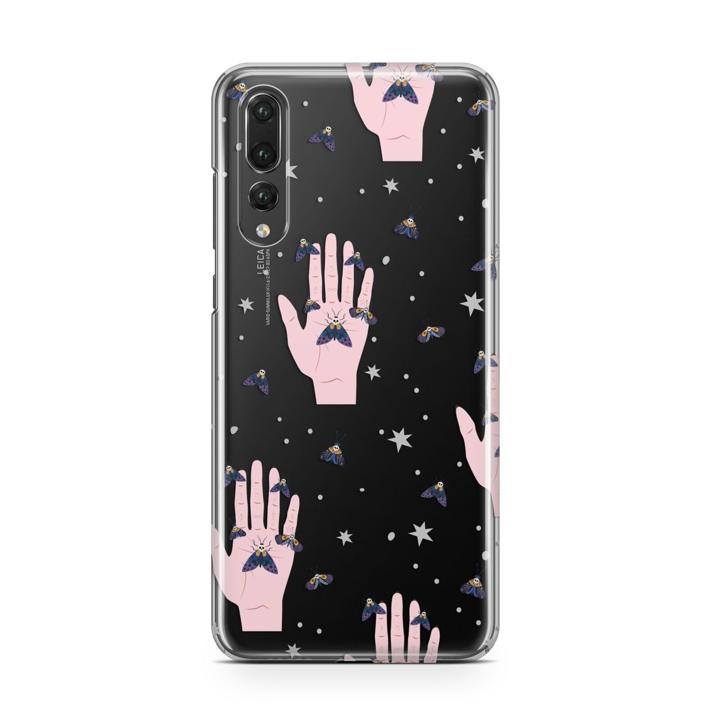 Fortune Teller Hands and Skull Moths Huawei P20 Pro Phone Case