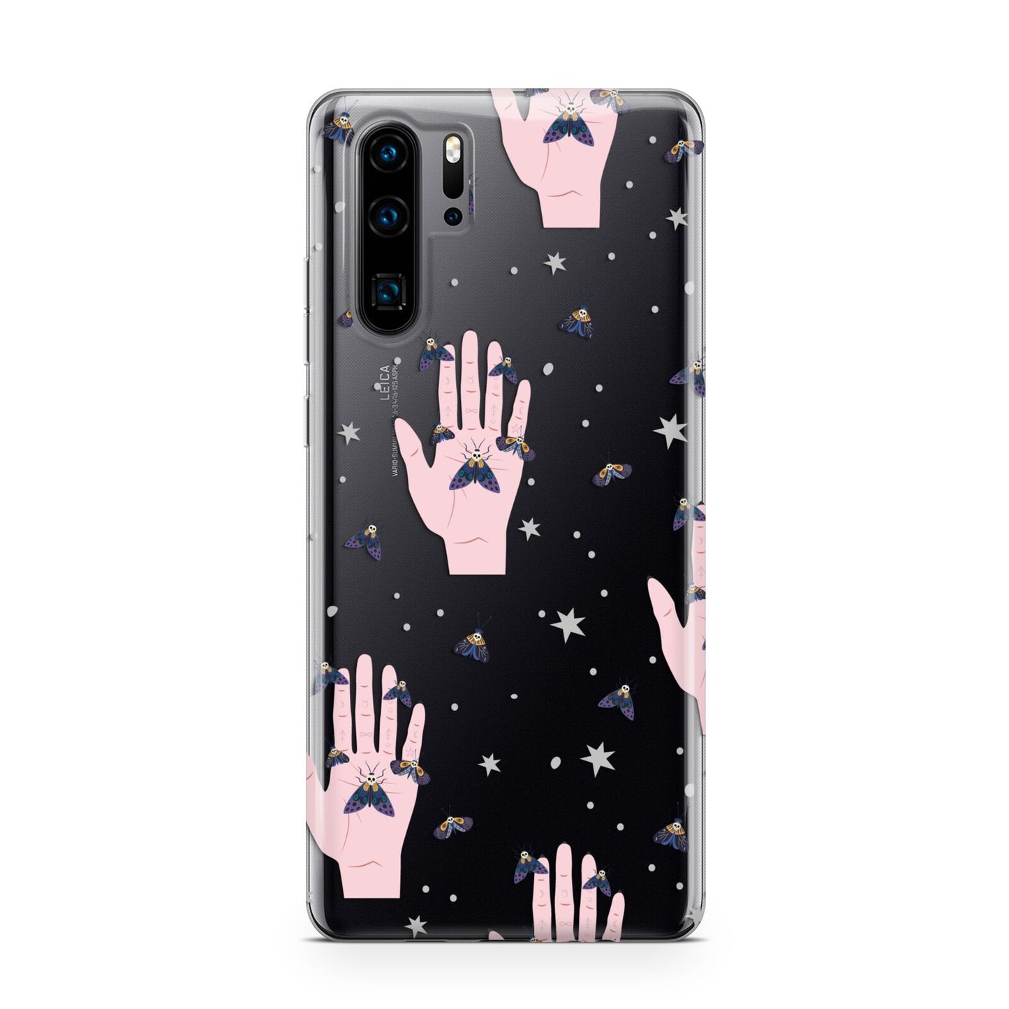 Fortune Teller Hands and Skull Moths Huawei P30 Pro Phone Case