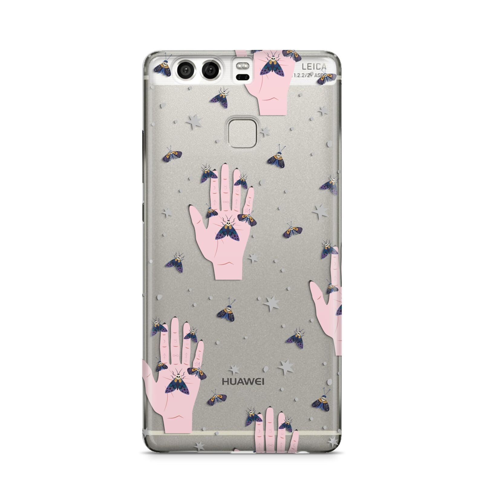 Fortune Teller Hands and Skull Moths Huawei P9 Case