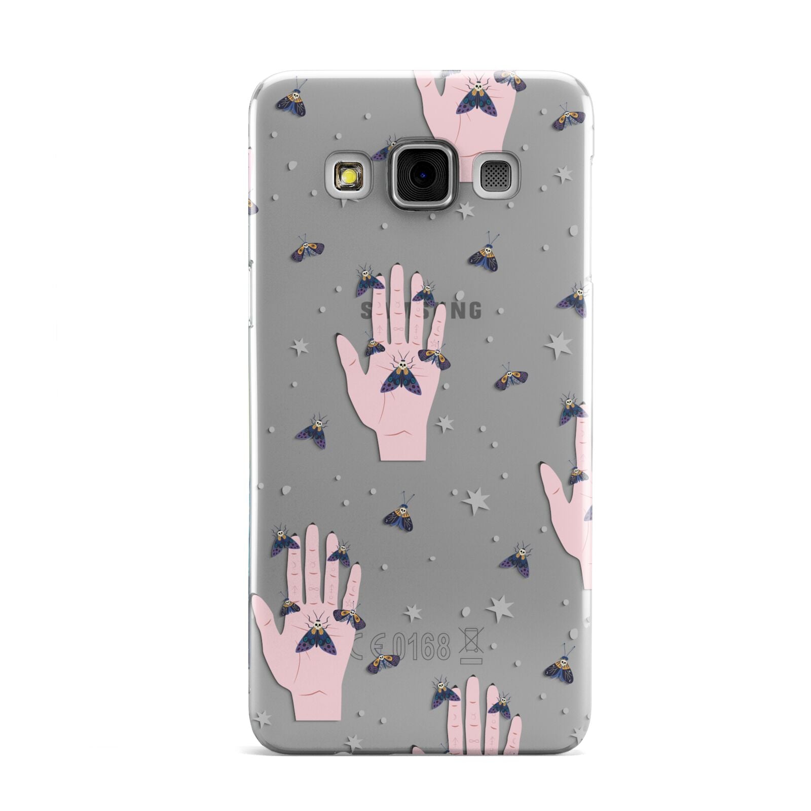 Fortune Teller Hands and Skull Moths Samsung Galaxy A3 Case