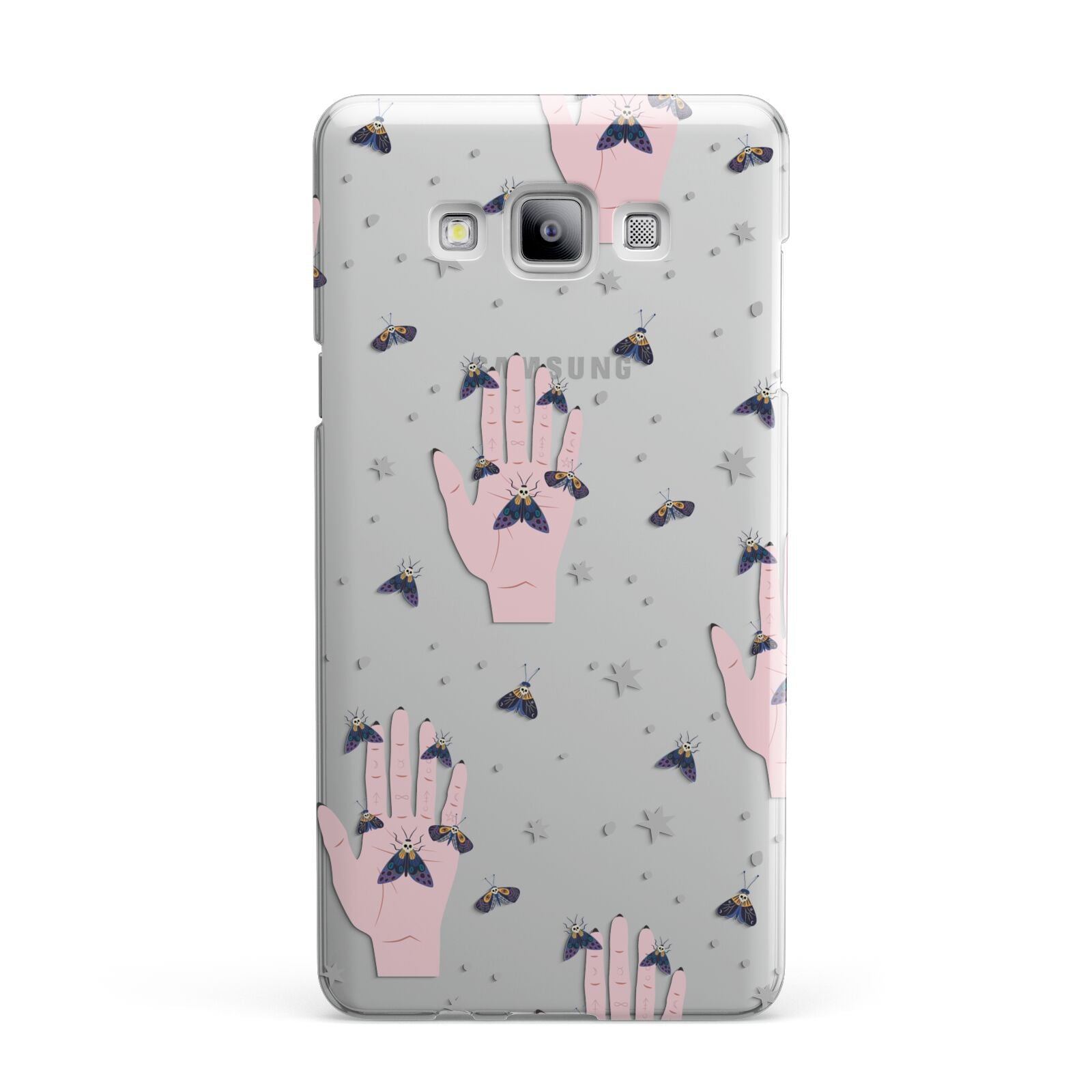 Fortune Teller Hands and Skull Moths Samsung Galaxy A7 2015 Case