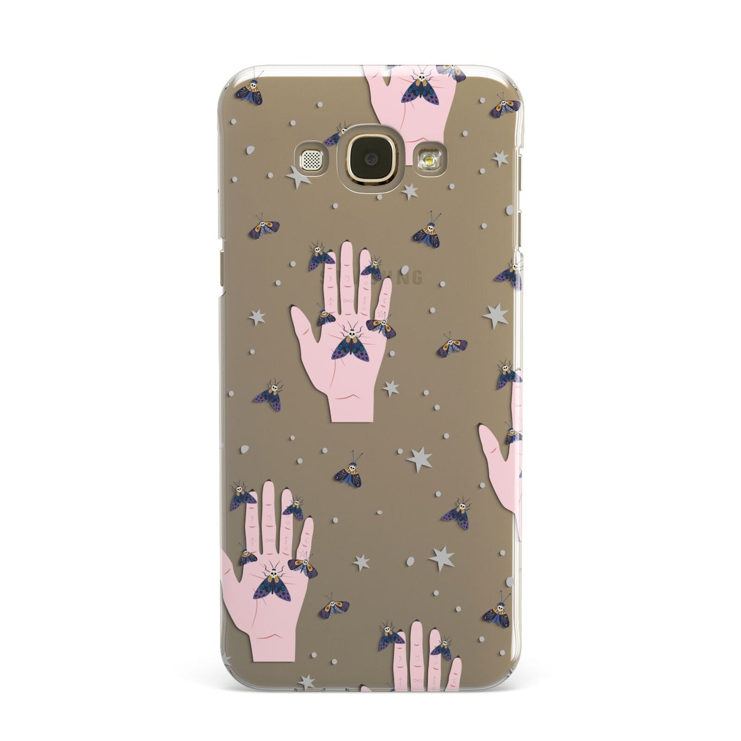 Fortune Teller Hands and Skull Moths Samsung Galaxy A8 Case