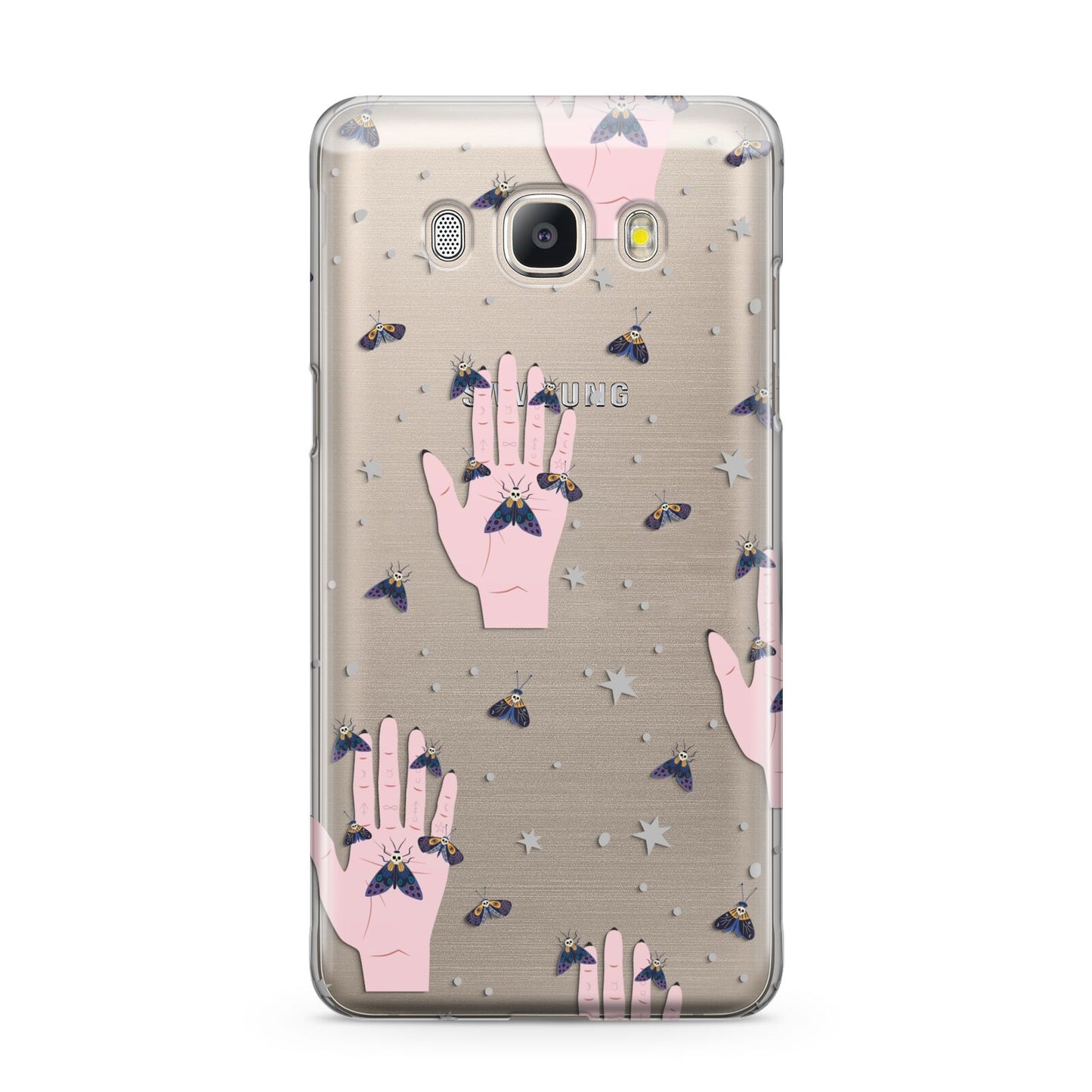 Fortune Teller Hands and Skull Moths Samsung Galaxy J5 2016 Case