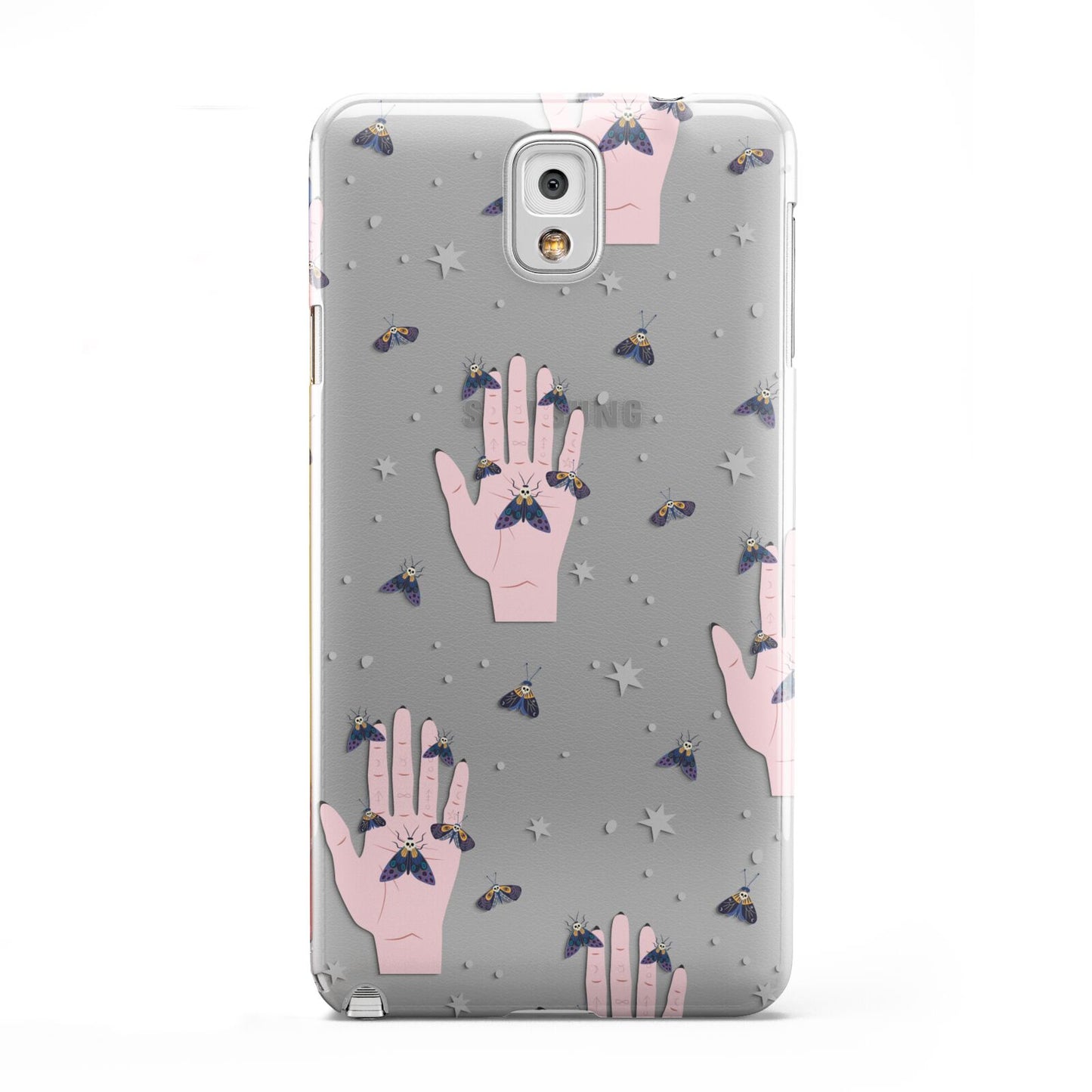 Fortune Teller Hands and Skull Moths Samsung Galaxy Note 3 Case