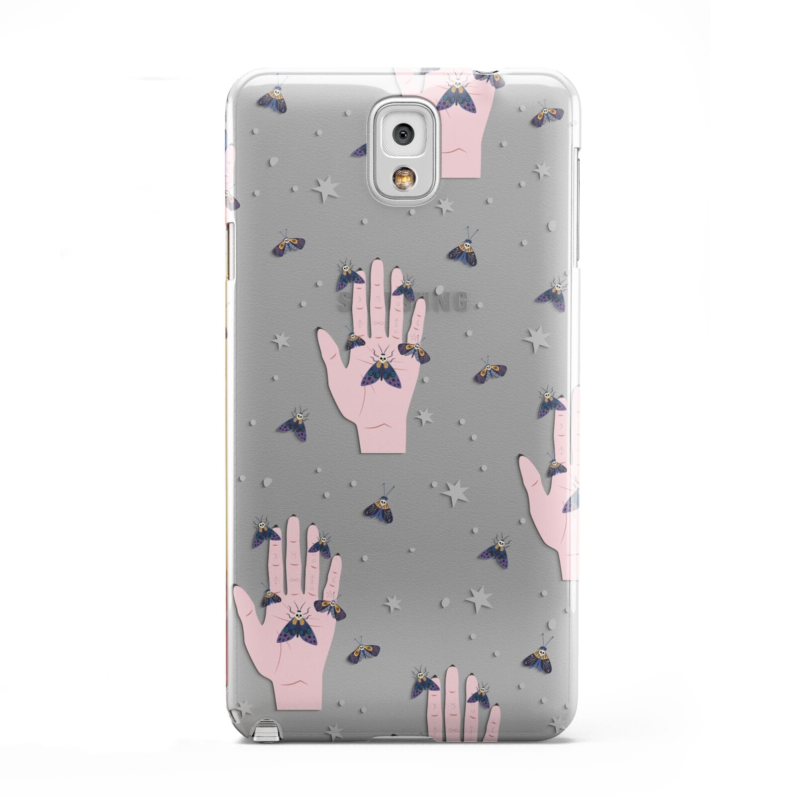 Fortune Teller Hands and Skull Moths Samsung Galaxy Note 3 Case