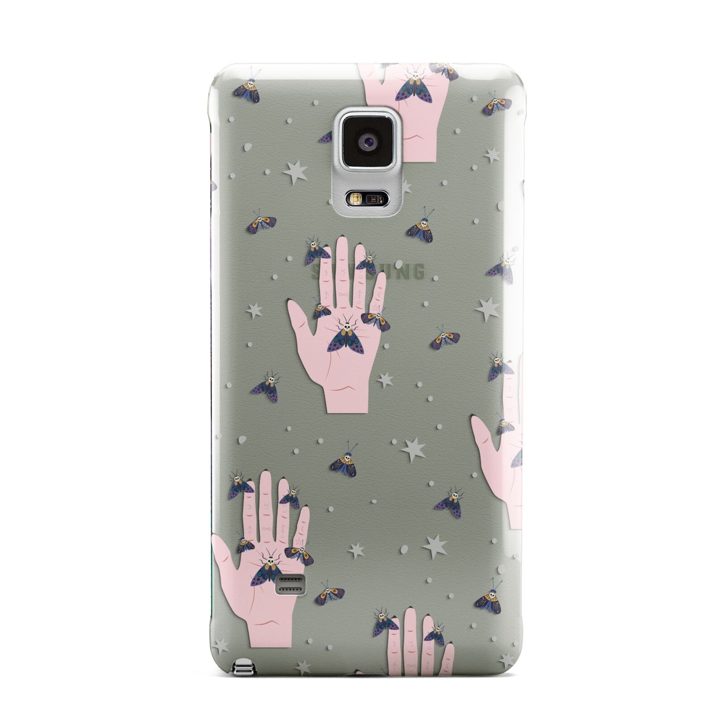 Fortune Teller Hands and Skull Moths Samsung Galaxy Note 4 Case