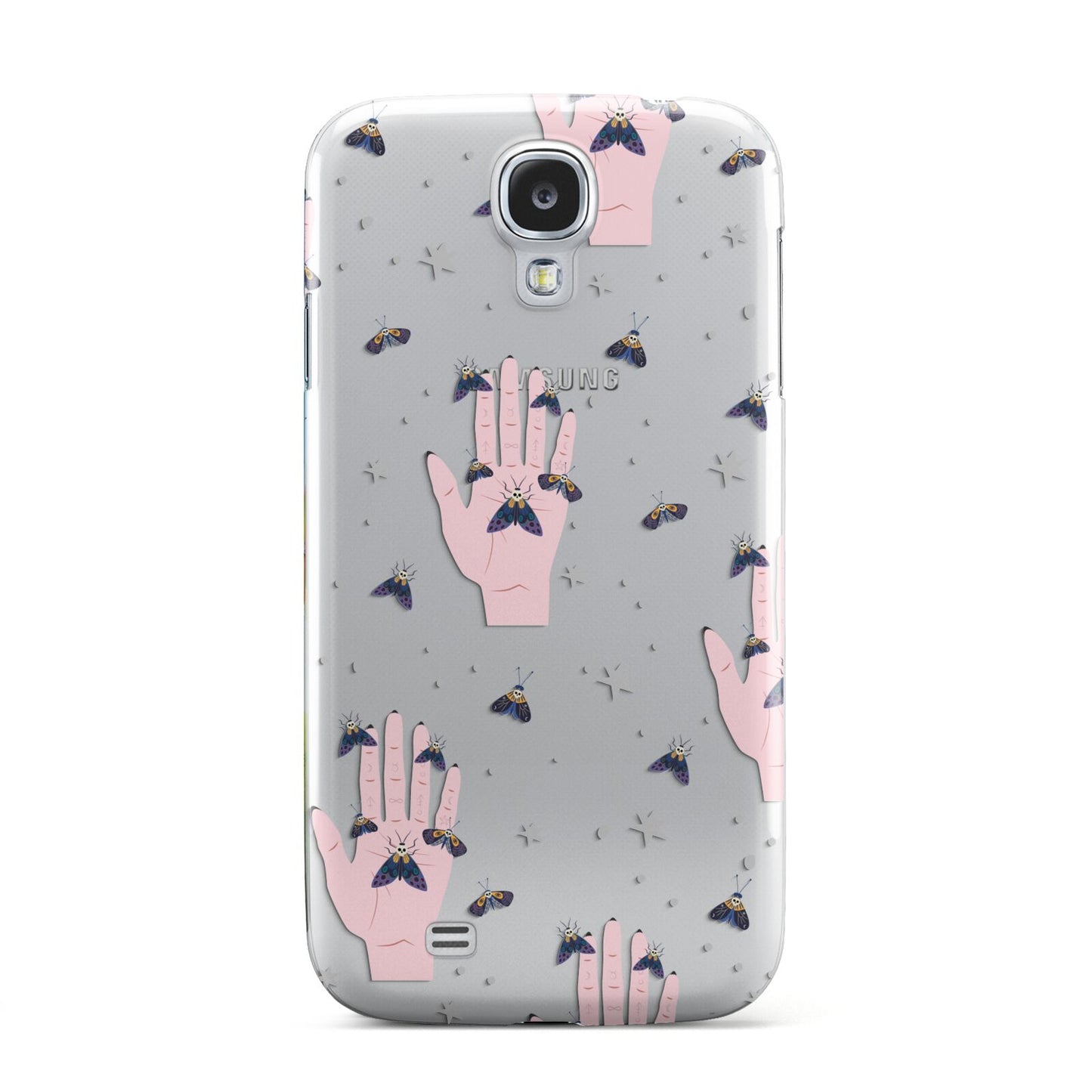 Fortune Teller Hands and Skull Moths Samsung Galaxy S4 Case